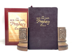 KJV Jack Van Impe Prophecy Bible Burgundy Leather Red Letter Limited Special Ed.