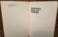 Heaven’s Hall of Heroes Fred Barlow 1978 Regular Baptist Press Trade Paperback R
