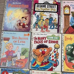 Vintage Little Golden Books Mixed Lot 12 Classics 1940s-70s Disney Sesame Street