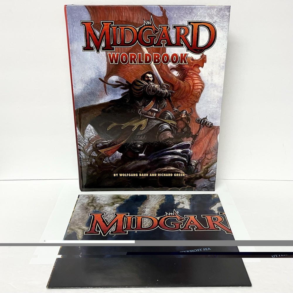 Pathfinder Midgard Worldbook With Map RPG Book Kobold Press 2018 Hardcover