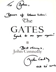 John Connolly The Gates 1st Edition Printing HC/DJ Signed