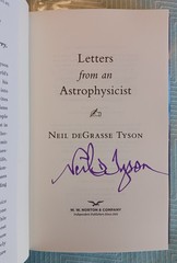 SIGNED Neil deGrasse Tyson Autographed Book – Letters from an Astrophysicist HC
