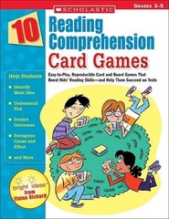 10 Reading Comprehension Card Games: Easy-to-Play, Reproducible Card – VERY GOOD
