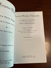 PRACTICAL WIRELESS TELEGRAPHY By Elmer Bucher 2012 Softcover