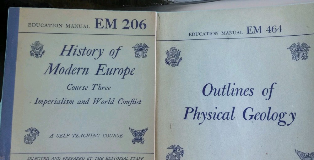 1940s Antique US Armed Forces Dept Education Manual WW2 ERA Book