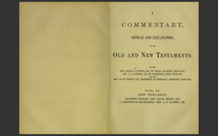 JFB Commentary Critical & Explanatory on the Whole Bible – PDF E-Book on CD-ROM
