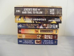 Lot of 6 WESTERNS – Different authors – 7 novels/6 books – pbs FREE SHIP