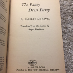 The Fancy Dress Party Alberto Moravia 1954 Signet Allegorical Political Satire