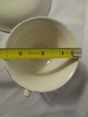 Burleigh Arden Blue Breakfast Cup & Saucer 7oz Staffordshire England Excellent
