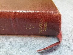 Holy Bible (KJV) Reference Edition 1972 Red Letter, Leather, Thomas Nelson 586BG