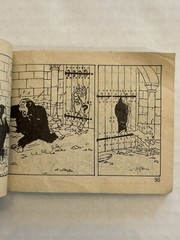 Rare Vintage Comic Black Island Part 2 The Adventures of Tintin By Herge Chinese