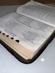 New Analytical Indexed Edition Holy Bible KJV Morocco Leather 1966 w/Concordance
