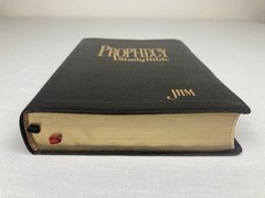 PROPHECY STUDY HOLY BIBLE NKJV JOHN HAGEE BONDED LEATHER GILT EDGING 1997 VGC!