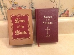 Catholic Book Publishing 1955 LIVES OF THE SAINTS Hardback Book & Sleeve EXC.