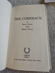 Ryne DUREN ~ The Comeback ~ First Edition 1978 HB ~ NY Yankees Baseball Vintage