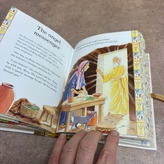 “First Bible Stories” Hardcover Children’s Book W/383 Gold Edge Pages
