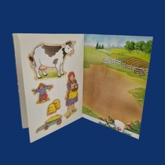 Vintage 1996 Old MacDonalds Farm Dover Little Sticker Activity Book Cathy Beylon