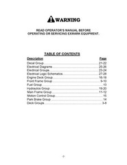 eXmark Lazer Z AS Operator Manual & Part List Diagram LAS28KA604 for SN 670K +