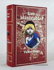LES MISERABLES Victor Hugo Deluxe Leather Bound Gilded Classics *Like New*