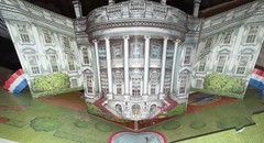 Vintage The Pop-Up White House Book 1983, The Reagans With Unpunched Pages HC