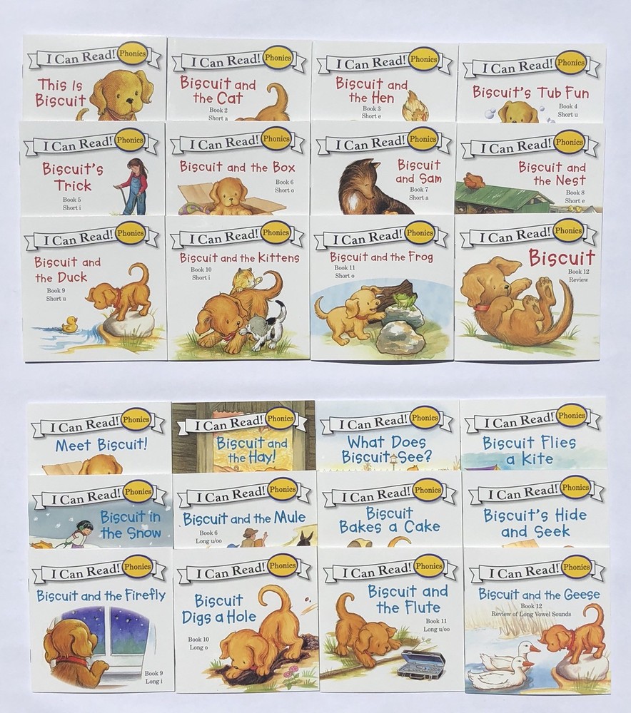 Biscuit (Short Vowels) and Biscuit More (Long Vowels) Childrens Books Lot 24