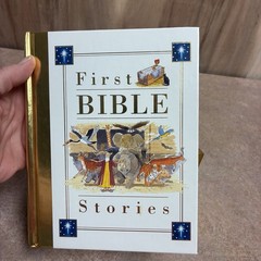 “First Bible Stories” Hardcover Children’s Book W/383 Gold Edge Pages