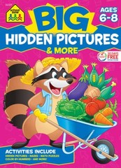 BIG Hidden Pictures & More Workbook (Ages 6 – 8) – Perfect Paperback – GOOD