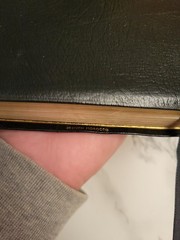 Vintage Holman Holy Bible Black French Morocco Leather Gold Red Letter Regal