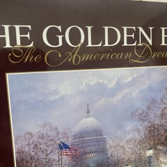 Vintage 1992 The Golden Era American Dream G Harvey Grey House Maroon HC DJ Art