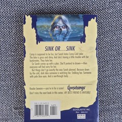 Goosebumps RL Stine #56 The Curse of Camp Cold Lake 1st Edition Book / Inserts