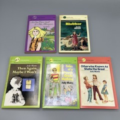 Judy Blume 5 Book Box Set 1970’s Paperback Various Titles Read