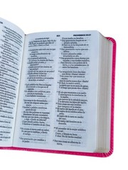 Biblia de Bolsillo RVR,1960 imitacion piel Color fucsia