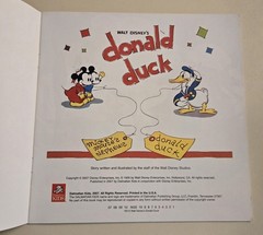Donald Duck Book, 2007, Reprint of 1st DD Book Fr 1935, 24 Pgs, New Paperback
