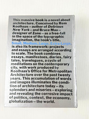 S, M, L, XL by O.M.A, Rem Koolhaas, & Bruce Mau Hardcover Book Monacelli Press