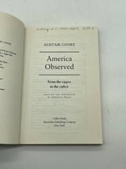America Observed From the 1940’S to the 1980’S