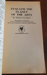 Beneath the Planet of the Apes (Novelization) – Michael Avallone – 1970 PB