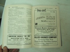 Contractors Register Building & construction New York New Jersey 1950 Book HB