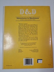 Dungeons and Dragons Adventures in Blackmoor Module