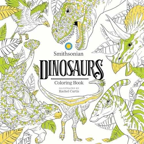 Dinosaurs: A Smithsonian Coloring Book – Paperback – Very Good