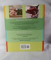 Lot of 2 Books Low Carb 1-2-3, Rozanne Gold & Real FOOD REAL EASY, George Stella