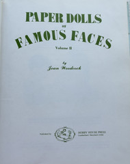 Paper Dolls of Famous Faces 1980 Jean Woodcock Encyclopedia Price Guide Vol 2