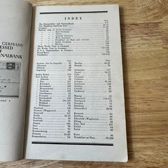 Germany Travellers’ Guide 1930s Vintage Travel Map Darmstädter Bank