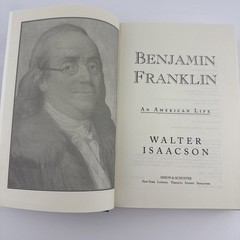 Benjamin Franklin An American Life by Walter Isaacson Hardcover 2003