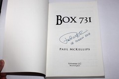 SIGNED Box 731 by Paul McKellips (Trade Paperback 2013) Bio Warfare Thriller