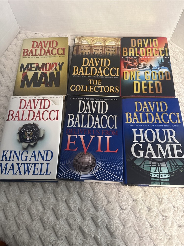 First Ed Print Baldacci 6 Hardback Lot Memory Man Hour Game Evil Good Deed King
