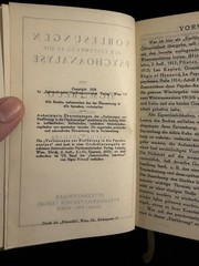 Sigmund Freud Vorlesungen Zur Einführung In Die Psychoanalyse 1926 German HC