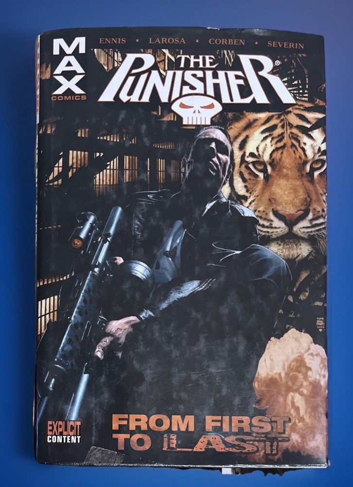 Max Comics Marvel The Punisher: From First to Last HCDJ Explicit Content Preowne