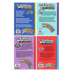 Captain Underpants Full Colour Series Book 9-12 by Dav Pilkey 4 Books- Ages 7-11