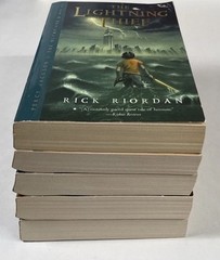 Percy Jackson and The Olympians 1-5 Set Riordan Paperback Original Cover Art