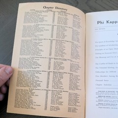 Phi Kappa Phi Journal Fall 1959 Honor Society Ephemera